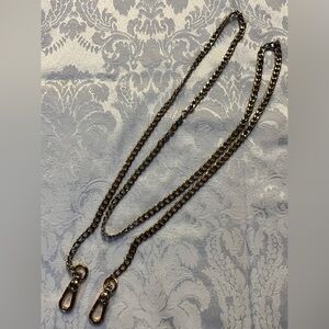 Gold Tone Chain Crossbody Replacement Strap with Lobster Clasps NWOT
